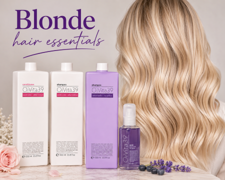 Sampon - BLONDE HAIR ESSENTIALS No Yellow & Color Care – Kit Profesional pentru Păr Blond și Vopsit