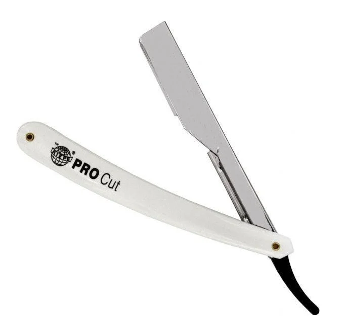 Barber - Brici clasic Kiepe Pro Cut White din otel inoxidabil