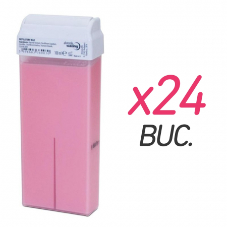 Epilare - Ceară de unică folosință 100 ml x 24 buc, culori diferite – epilare profesională eficientă
