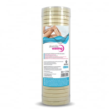 Epilare - Ceară elastică intim disc 500 g cu dioxid de titan – epilare delicată și eficientă