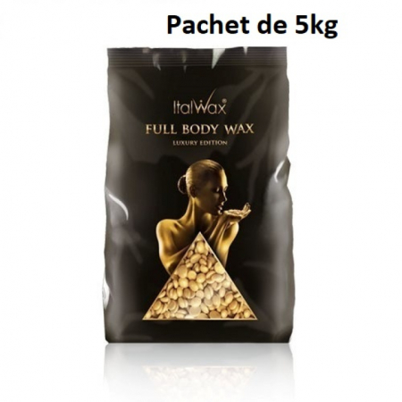 Epilare - Ceară Elastică Perle / Granule Film ItalWax Full Body Wax Luxury Edition 5 kg – Epilare Profesională Deluxe pentru Piele Netedă și Catifelată | SalonExpert