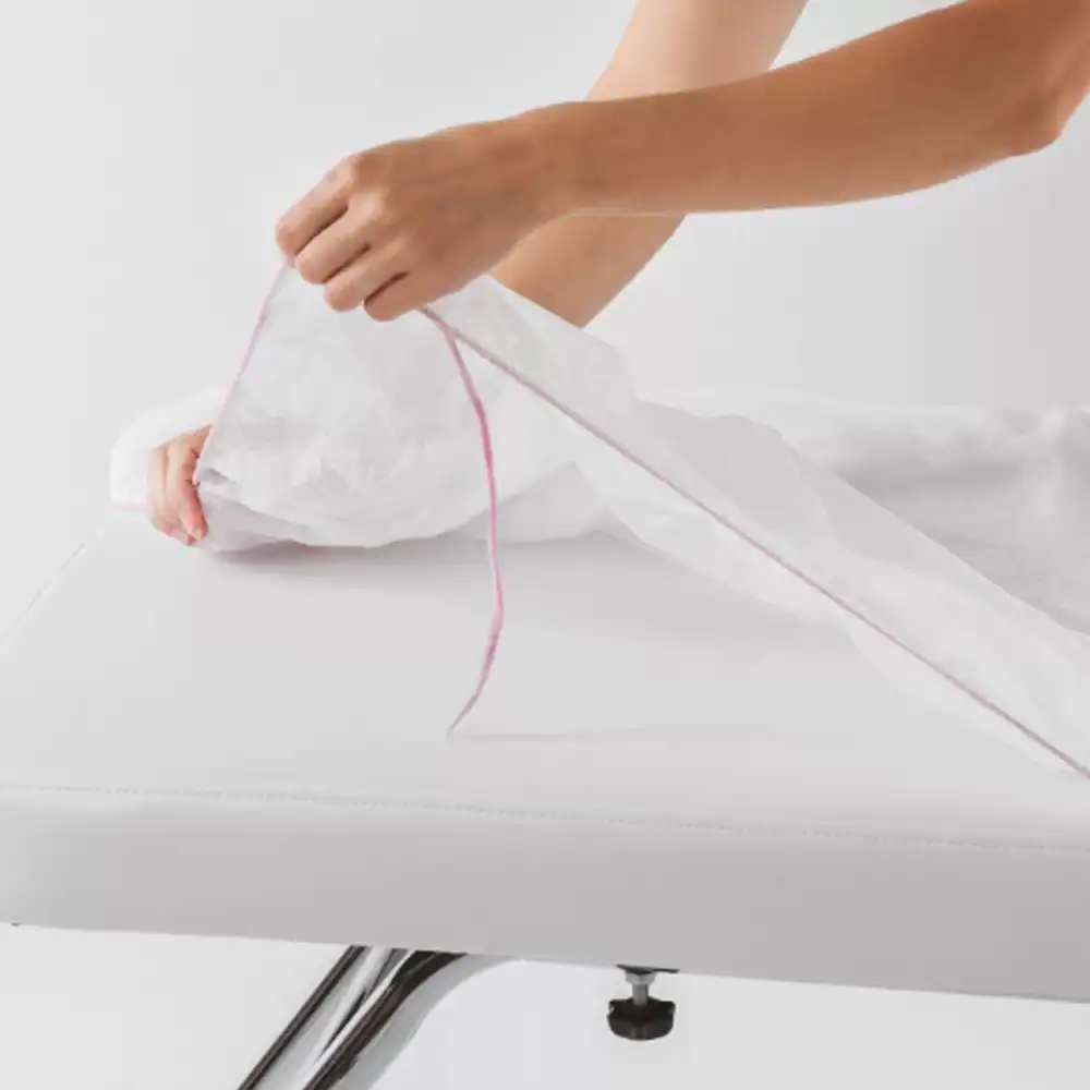 Cearceaf de Unica Folosinta cu Elastic Roial Alb 1 buc [1]