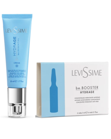 Cosmetica - Concentrat hidratant anti-îmbătrânire, be.Booster Hydrage 6x3ML + Cremă de zi pentru tratament ten uscat și matur 50ML