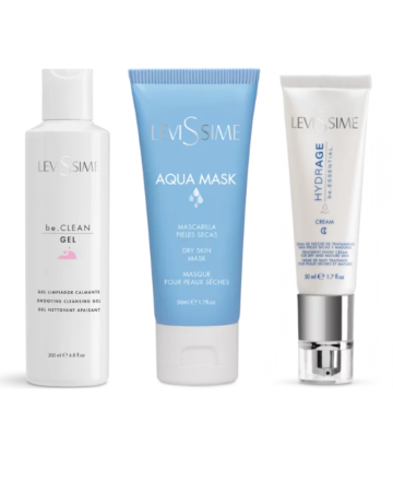Make up - Cremă de noapte pentru ten uscat și matur 50ML + Mască pentru piele uscată, Aqua Mask 50Ml + Gel de curățare și calmare, be.CLEAN GEL 200ML