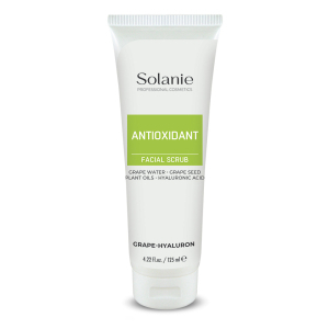 Tratamente - Cremă exfoliantă cu Struguri și Acid Hialuronic Solanie – 125 ml | Curățare delicată, hidratare și regenerare