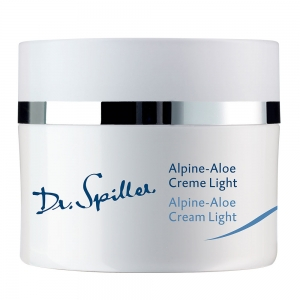 Tratamente - Cremă regenerantă 24h Alpine Aloe Light Dr. Spiller – 50 ml | Textură lejeră, hidratare și calmare pentru ten sensibil