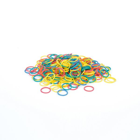 Accesorii - Elastice de Păr Colorate Bifull Coloured Hair Bands D15 mm – Set 300 Buc Profesionale