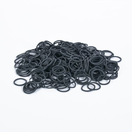 Accesorii - Elastice de Păr Negre Bifull Black Hair Bands D15 mm – Set 300 Buc Profesionale