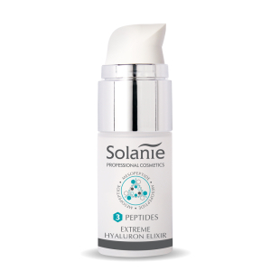 Tratamente - Elixir hidratant Extreme Hyaluron cu 3 Peptide Solanie – 15 ml | Hidratare intensivă, fermitate și efect anti-aging
