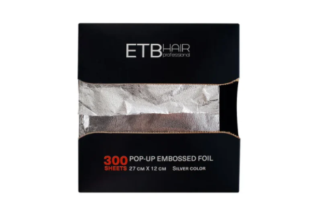 Coafura si Frizerie - ETB Disposable folie de aluminiu embosată pretăiată 27x12 cm 300 buc salonexpert.ro