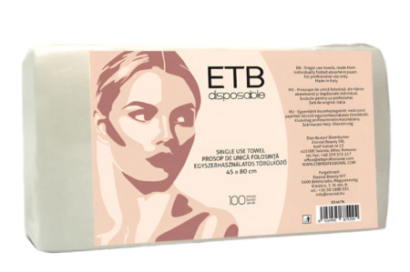 Coafura si Frizerie - ETB Disposable prosop de unică folosință 45x80 cm set 100 buc salonexpert.ro