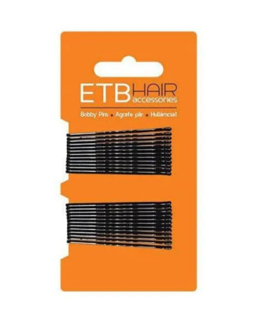 Coafura si Frizerie - ETB Hair agrafe păr negre 5 cm set 24 buc salonexpert.ro
