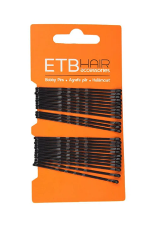 Coafura si Frizerie - ETB Hair agrafe profesionale păr negre 7 cm set 24 buc salonexpert.ro