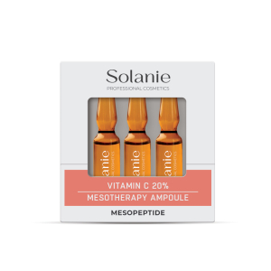 Tratamente - Fiolă mezoterapie cu Vitamina C 20% Solanie – 3x2 ml | Luminozitate, fermitate și efect antioxidant