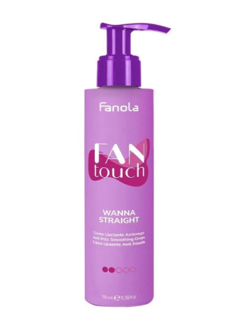 Coafura si Frizerie - Fluid pentru Disciplinarea Parului - Fantouch Wanna Straight Anti-frizz Smoothing Cream 195ml