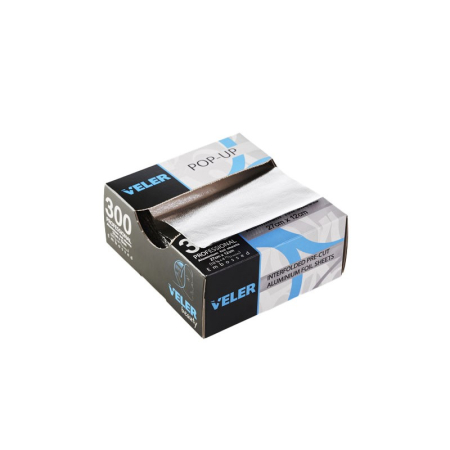 Coafura si Frizerie - Folie Aluminiu Embosată Veler Pop-up 12x27 cm – Set 300 buc pentru coafor și vopsit păr