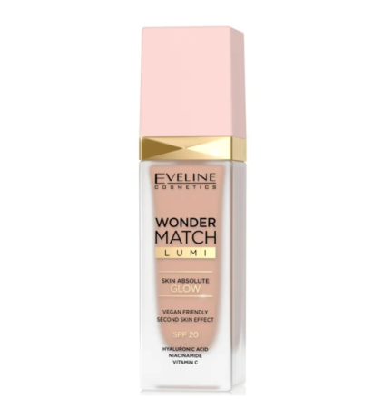 Make up - Fond de Ten Eveline Wonder Match Lumi SPF 20 No. 20 Nude