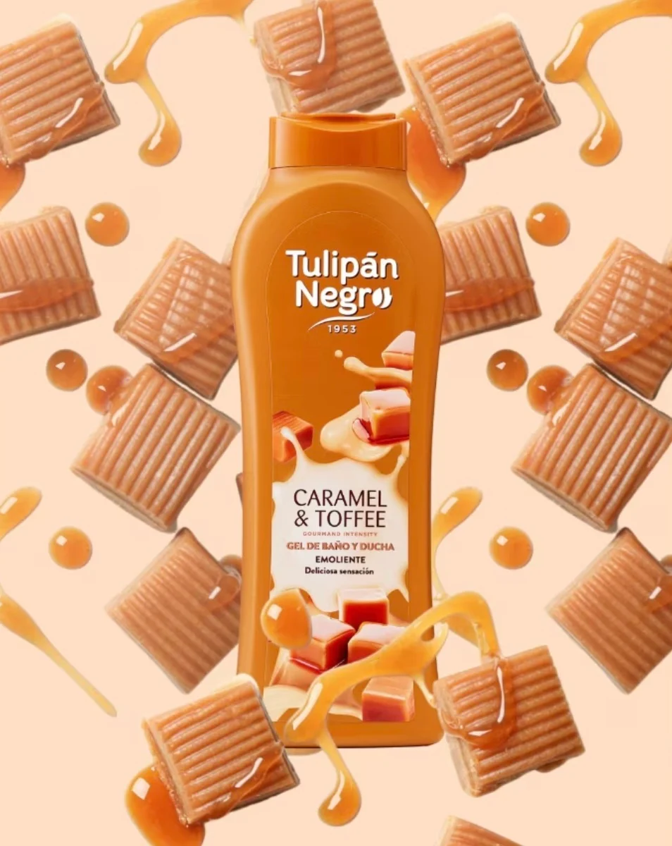 Gel de Duș Tulipán Negro Caramel Cream Toffee Delicious 650 ml cu Parfum Dulce de Caramel [1]