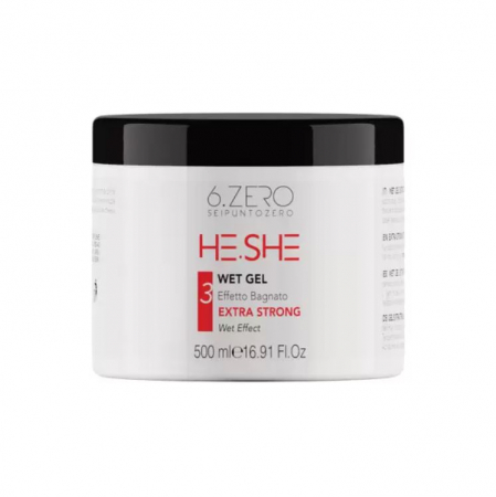 Styling - Gel de păr extra puternic 6.Zero He.She 500 ml – fixare profesională de lungă durată