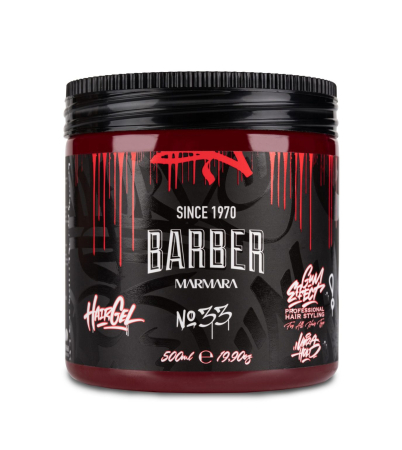 Coafura si Frizerie - Gel de păr Marmara Barber Hair Gel No.33 – Fixare puternică, 500 ml