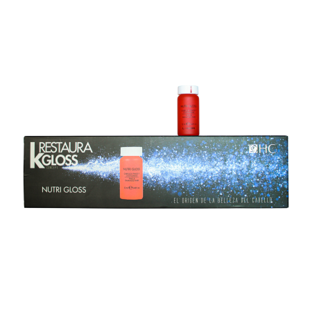 Coafura si Frizerie - Hairconcept Professional Nutri Gloss tratament par 8x12 ml luciu intens hidratant