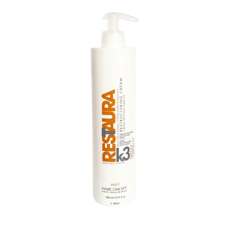 Coafura si Frizerie - Hairconcept Professional Restaura K3 Anti Age Cream Frizzy 500 ml crema par gros rebel pas 3