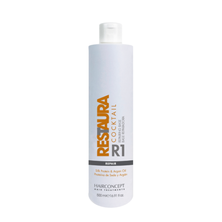 Coafura si Frizerie - Hairconcept Professional Restaura R1 Cocktail baza reparare tratament par 500 ml
