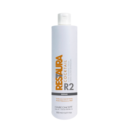 Coafura si Frizerie - Hairconcept Professional Restaura R2 Cocktail crema activa reparatoare tratament par 500 ml