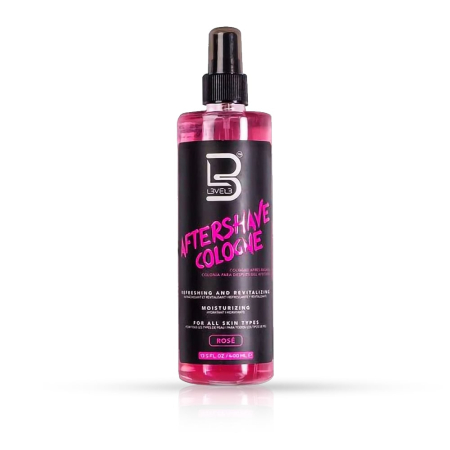 Barber - L3VEL3 After Shave Cologne Rose 400 ml – Colonie Profesională după Ras cu Parfum Floral
