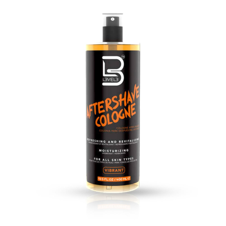 Barber - L3VEL3 After Shave Cologne Vibrant 400 ml – Colonie Profesională după Ras cu Parfum Revigorant