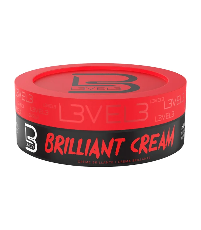 Coafura si Frizerie - L3VEL3 Brilliant Cream 150 ml – Cremă Profesională pentru Stilizare cu Luciu Intens