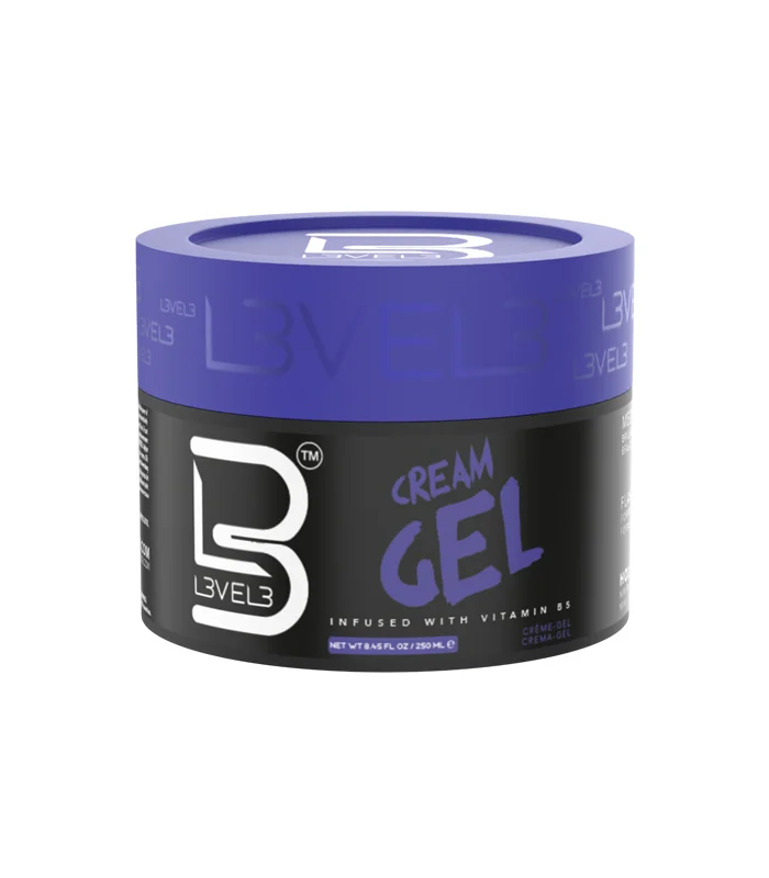 Coafura si Frizerie - L3VEL3 Cream Gel 250 ml – Gel Cremă Profesional cu Fixare Medie și Provitamina B5