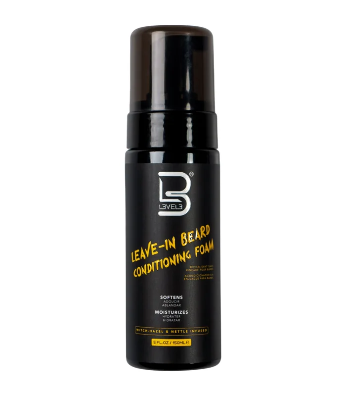 Coafura si Frizerie - L3VEL3 Leave-In Beard Foam 150 ml – Spumă Profesională pentru Hidratarea și Îngrijirea Bărbii