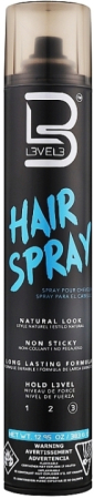 Coafura si Frizerie - L3VEL3 Natural Look Hair Spray – Lac de Păr cu Fixare Puternică și Volum de Lungă Durată