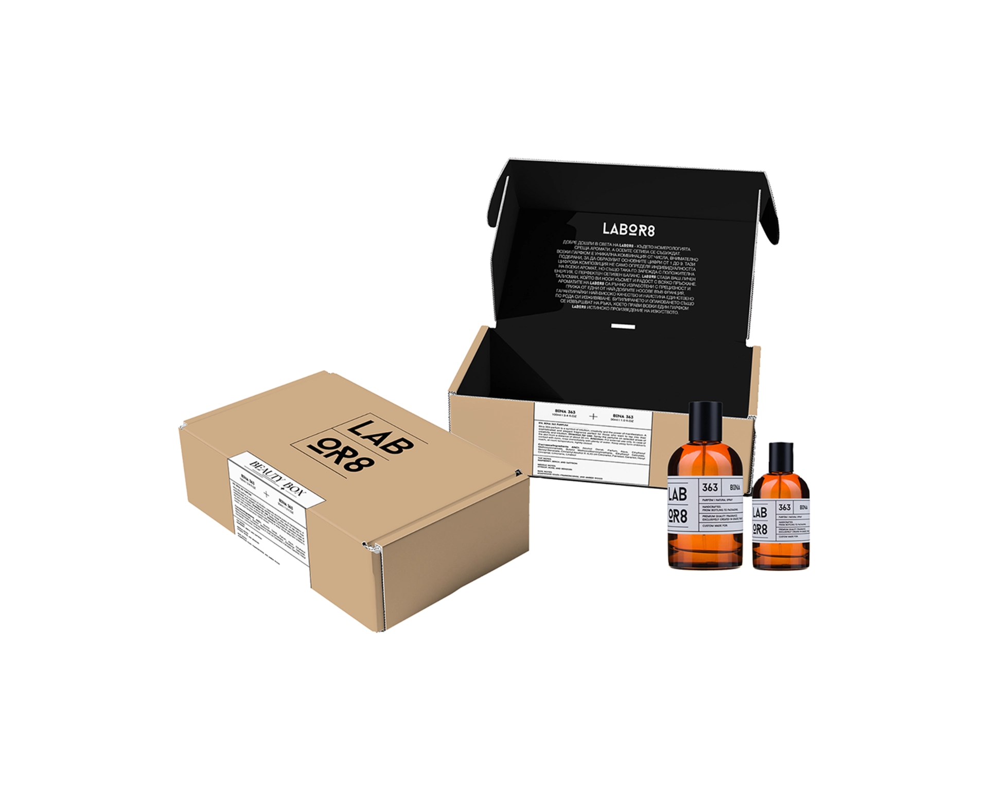 Parfumuri - Labor8 BINA 363 Set Cadou: Apa de Parfum 100 Ml + Apa de Parfum 30 Ml Unisex - Salon Expert