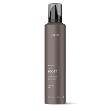 Coafura si Frizerie - Lakme K.Finish Boost Flexible Mousse 300ml – Spumă profesională pentru volum, textură naturală și protecție termică