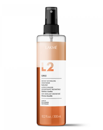 Coafura si Frizerie - Lakme L2 Curls Conditioner 300ml – Balsam profesional fără clătire bifazic pentru păr creț și ondulat
