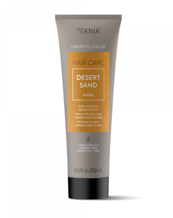 Coafura si Frizerie - Lakme Teknia Creative Color Desert Sand Mask 250ml – Mască profesională nisipiu pentru păr creativ și hidratat