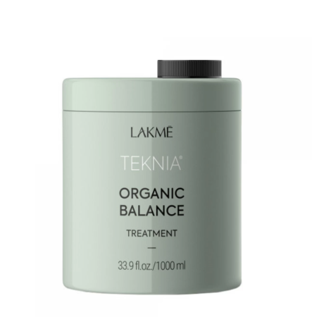 Tratamente - Lakme Teknia Organic Balance Treatment 1000ml – Tratament profesional intensiv de hidratare pentru păr uscat și deshidratat