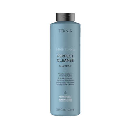 Sampon - Lakme Teknia Perfect Cleanse Shampoo 1000ml – Șampon micelar profesional pentru curățare delicată și detoxifiere păr