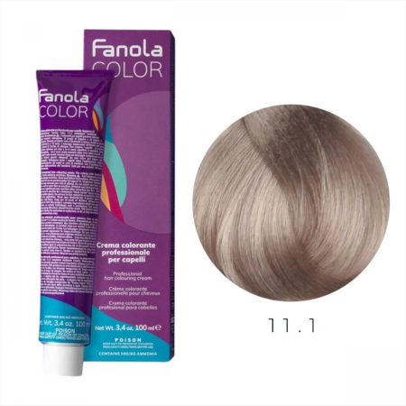 Vopsea de par - Vopsea de Par 11.13 Tehnica Permanenta - Fanola Color Cream Blond Platinat Bej Super Deschis 100ml