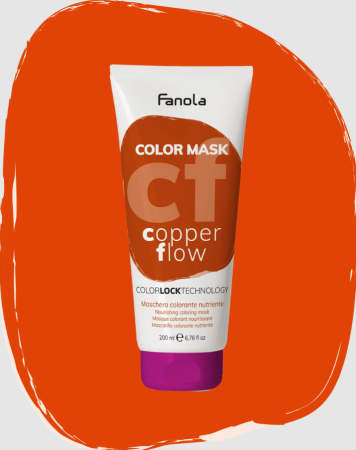 Masca - Masca Coloranta Hranitoare cu Pigment Aramiu Intens - Color Mask Copper Flow 200ml