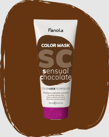 Coafura si Frizerie - Masca Coloranta Hranitoare cu Pigment Ciocolatiu Intens - Color Mask Sensual Chocolate 200ml