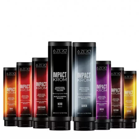 Coafura si Frizerie - Mască nuanțatoare 6.Zero Impact Krom 200 ml – intensifică și reîmprospătează culoarea părului