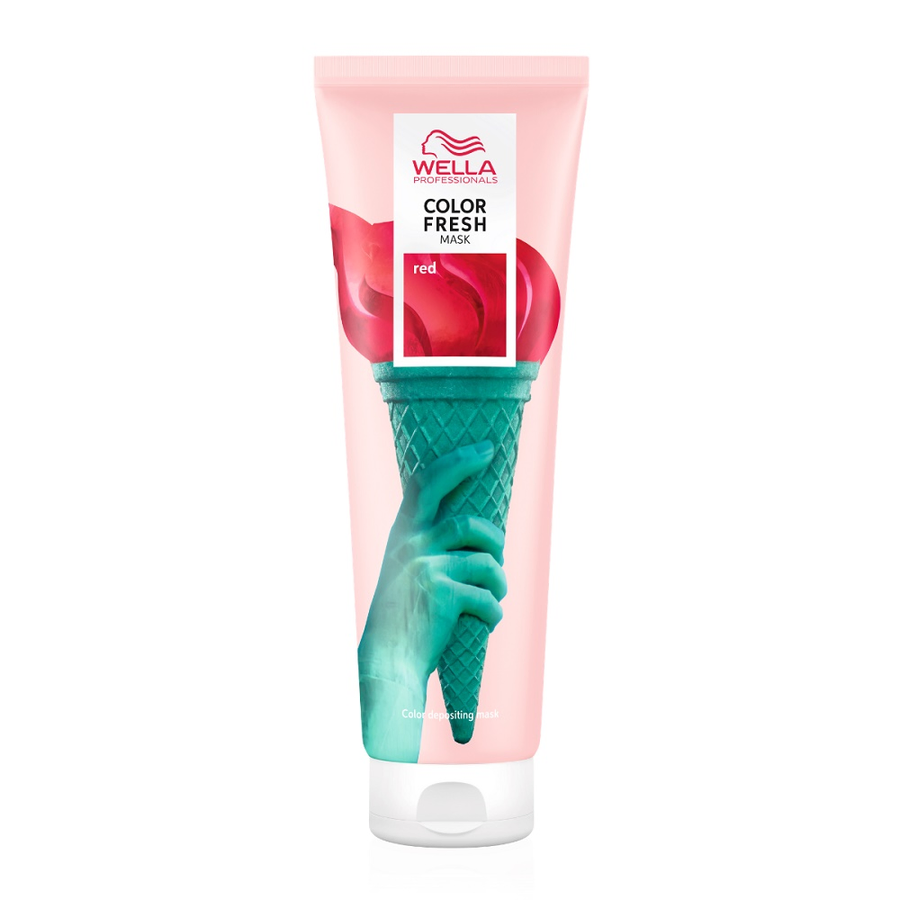 Coafura si Frizerie - Mască Nuanțatoare Wella Professionals Color Fresh Mask Red 150 ml pentru Păr Roșu