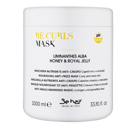 Masca - Elasticizing Anti-Frizz Mask Be Curls Be Hair 1000ml – mască profesională pentru păr creț