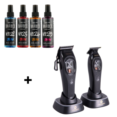 Aparate de tuns si de ras - Set Mașină de Tuns + Mașină de Contur Triumph + 4 After Shave 150ml