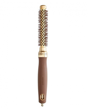 Perie de par - Olivia Garden Expert Blowout Shine Round Brush Gold & Brown 15 mm