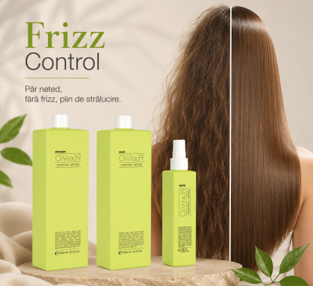 Coafura si Frizerie - Frizz Control OiVita39 cu Macadamia – Sistem Profesional Anti-Frizz cu Protecție Termică