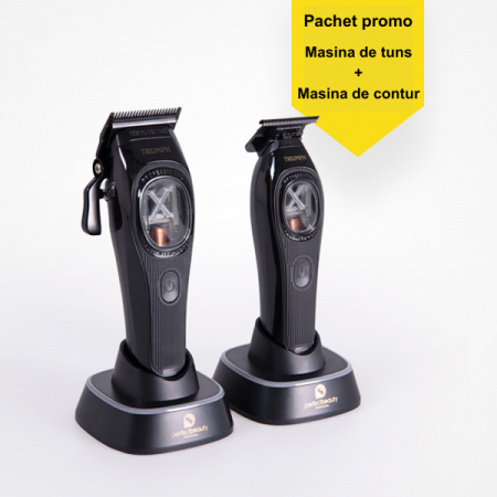 Aparate de tuns si de ras - Pachet promo Masina de tuns profesionala + Masina de contur triumph